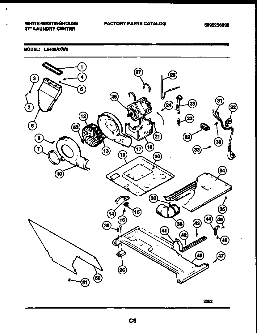 03 - MOTOR, BLOWER AND CABINET PARTS