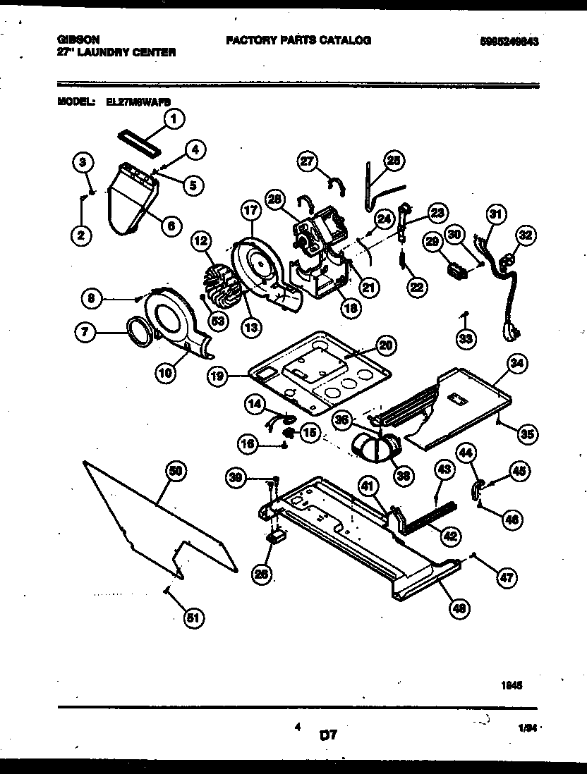 03 - BLOWER, IDLER ARM AND MOTOR PARTS