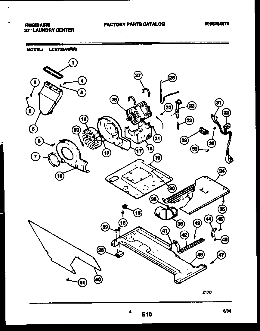 03 - MOTOR, BLOWER AND CABINET PARTS