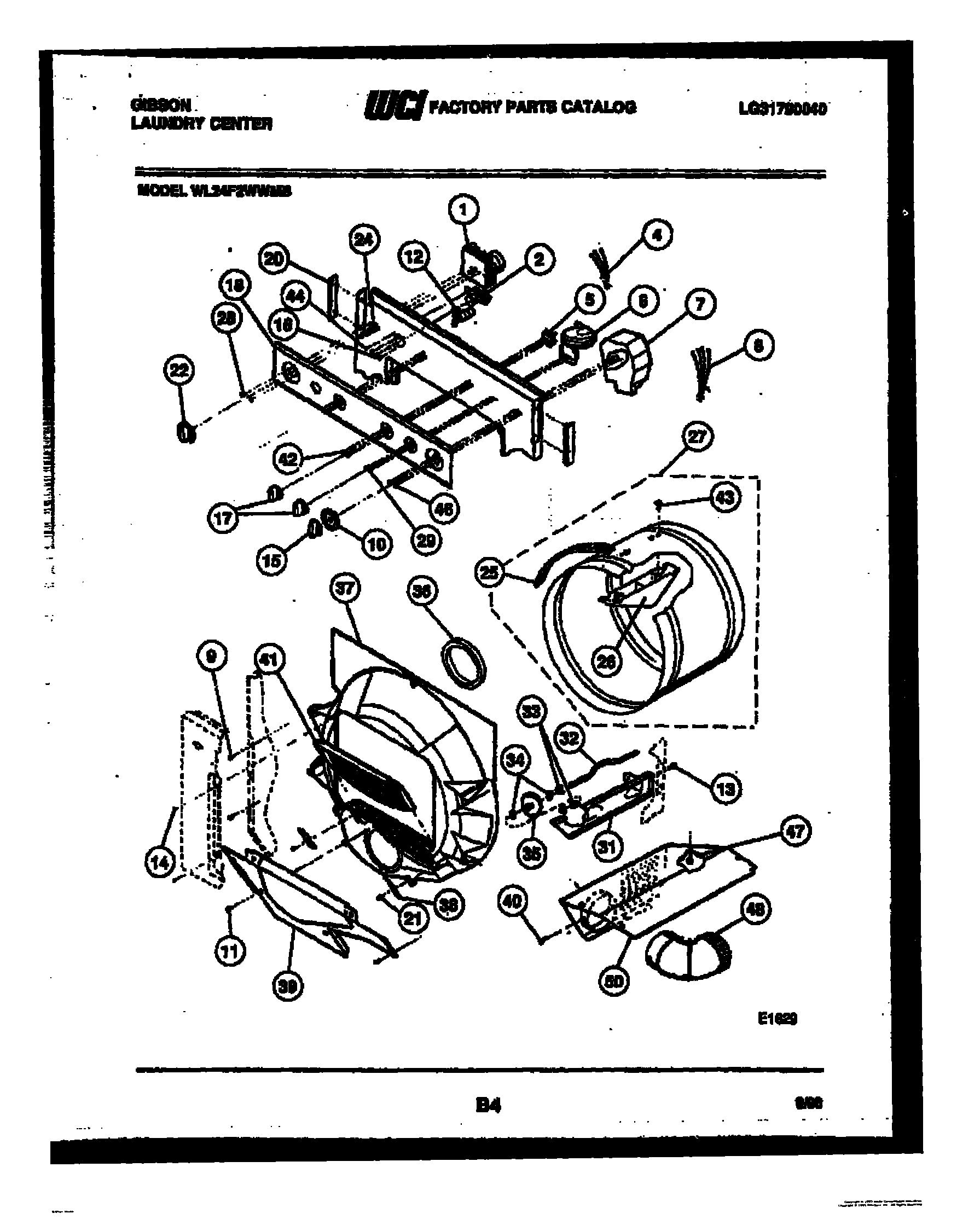 03 - CONTROL, DRUM AND BLOWER PARTS