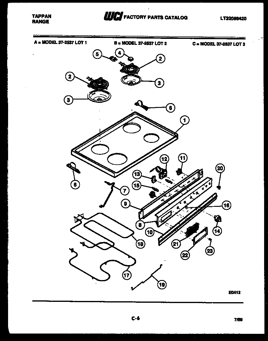 02 - COOKTOP, BROILER AND CONTROL PARTS
