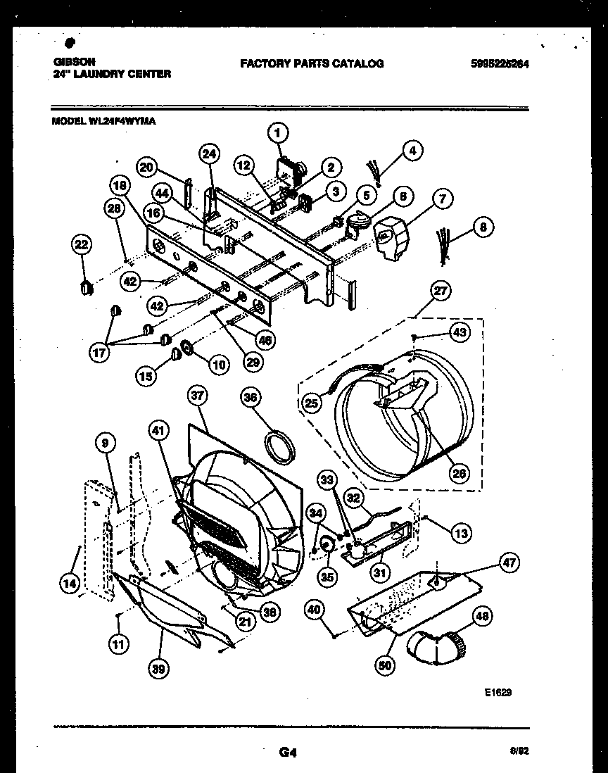 03 - CONTROL, DRUM AND BLOWER PARTS