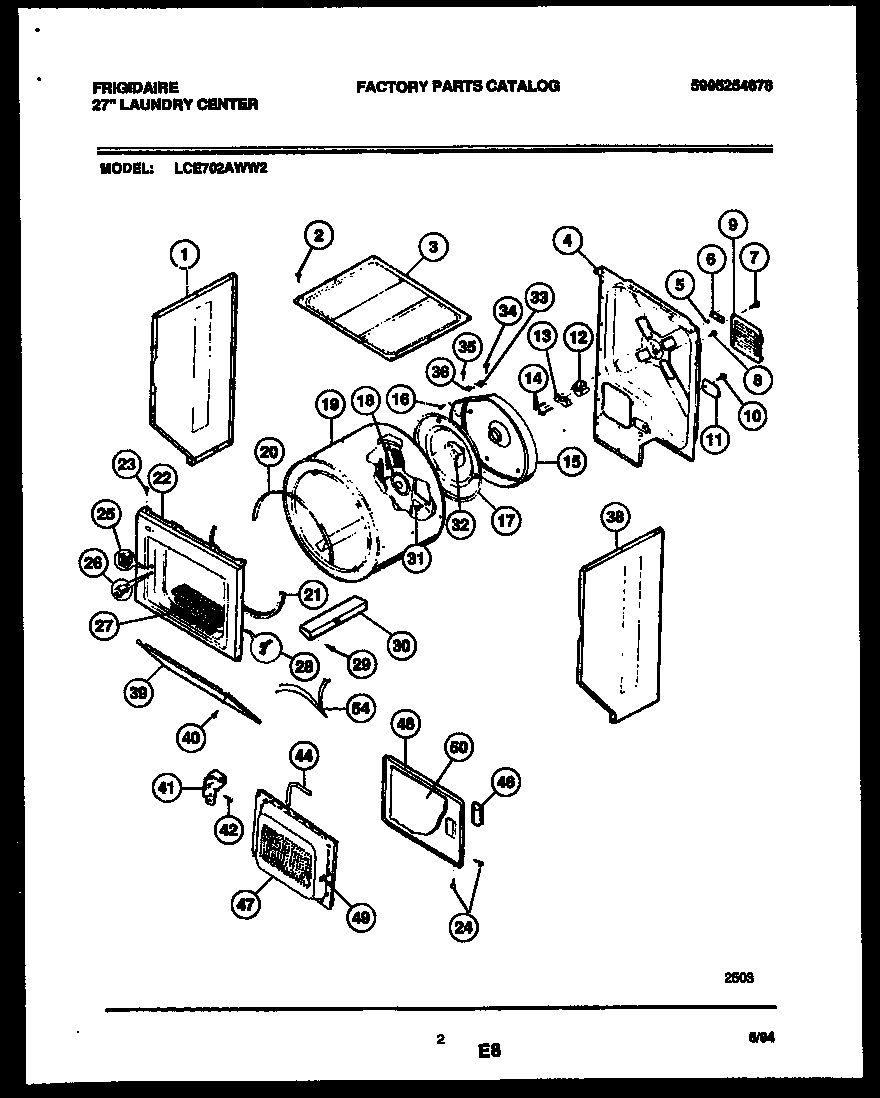 02 - CABINET AND COMPONENT PARTS