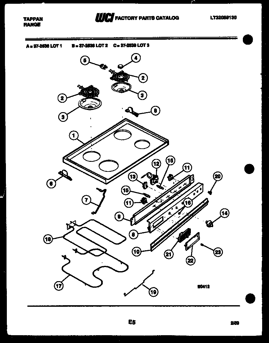 02 - COOKTOP AND BROILER PARTS