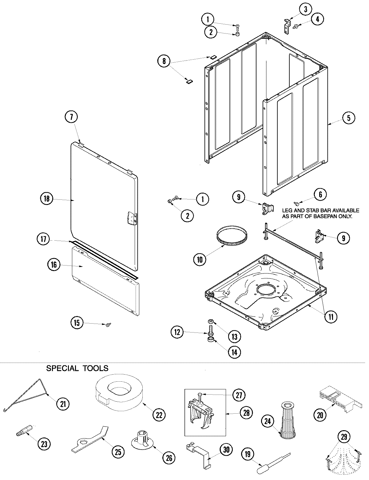 01 - CABINET, BASE & SPECIAL TOOLS