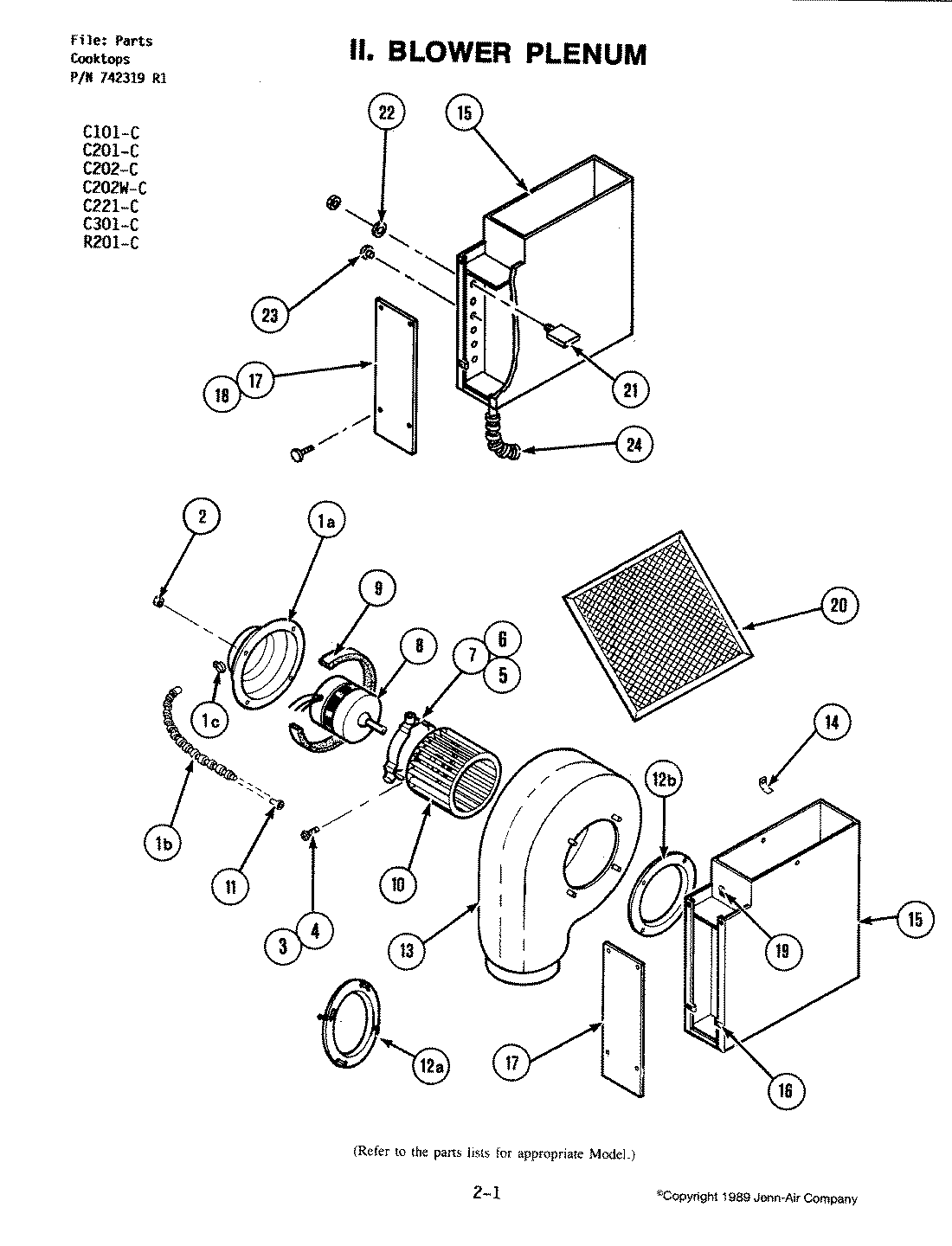 01 - BLOWER ASSEMBLY (C301-C)