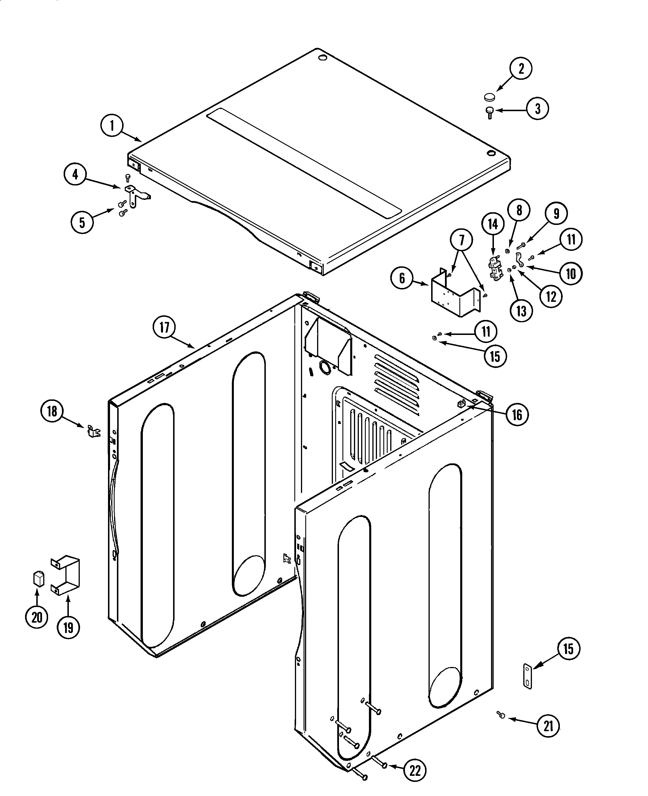 02 - CABINET-FRONT (DRYER)