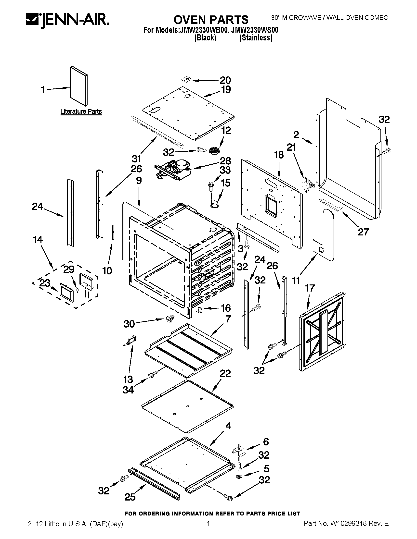 01 - OVEN PARTS