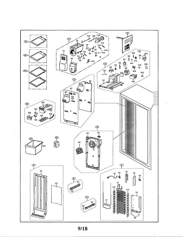 Samsung DA97-11150C Refrigerator Shelf
