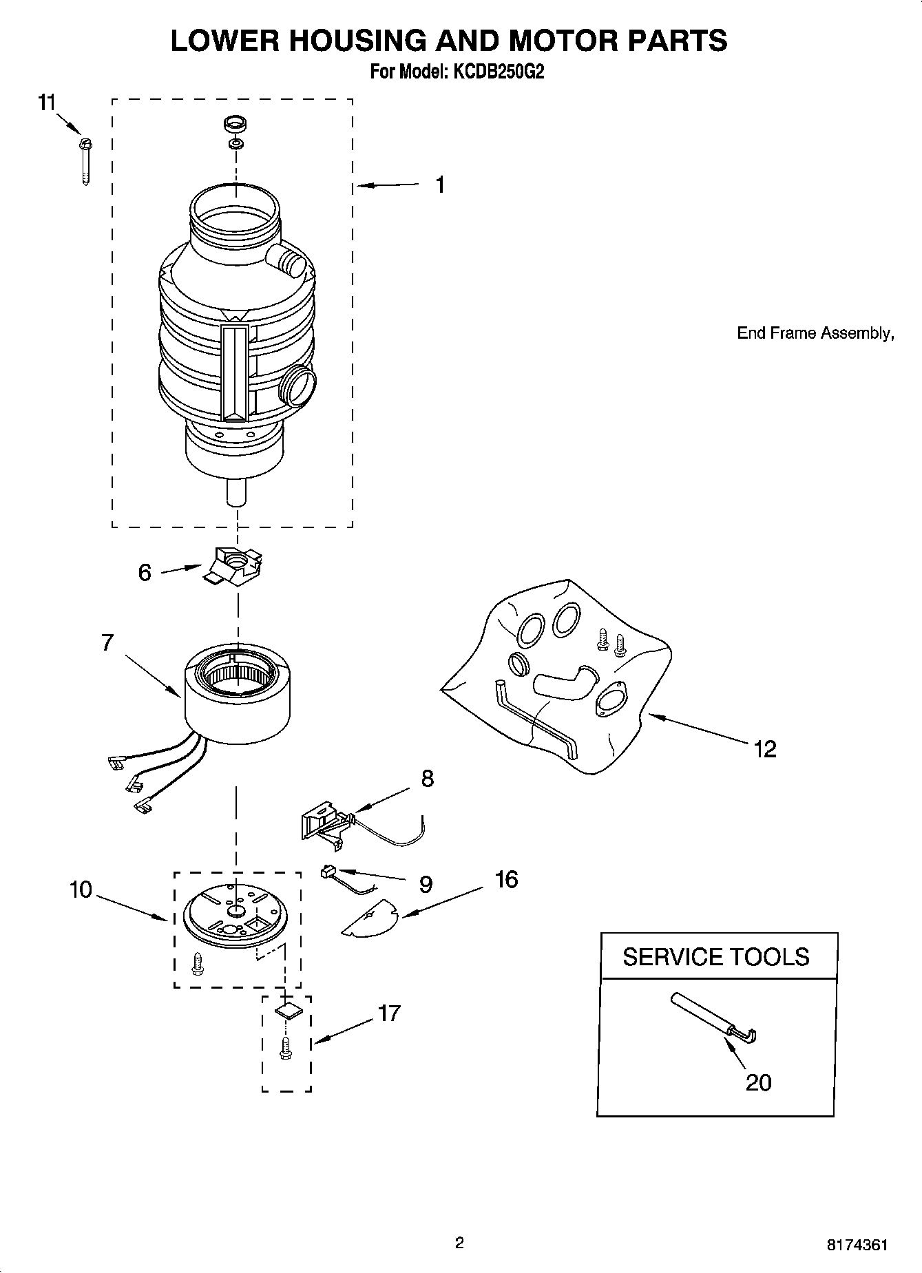 02 - LOWER HOUSING AND MOTOR PARTS
