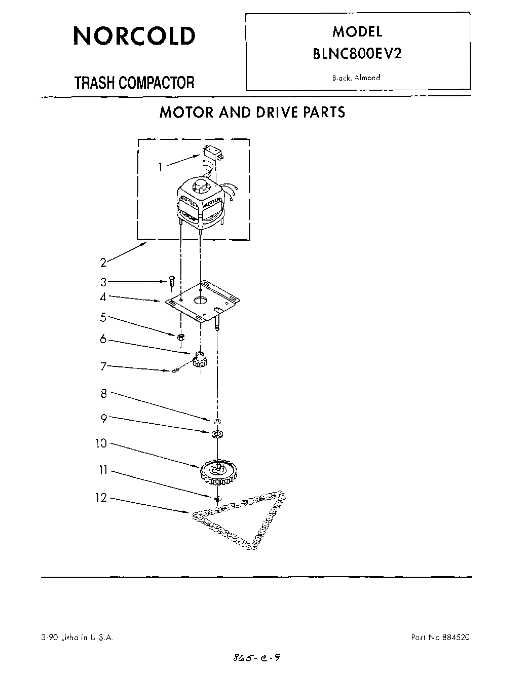 01 - MOTOR AND DRIVE PARTS, LITERATURE AND OPTIONAL