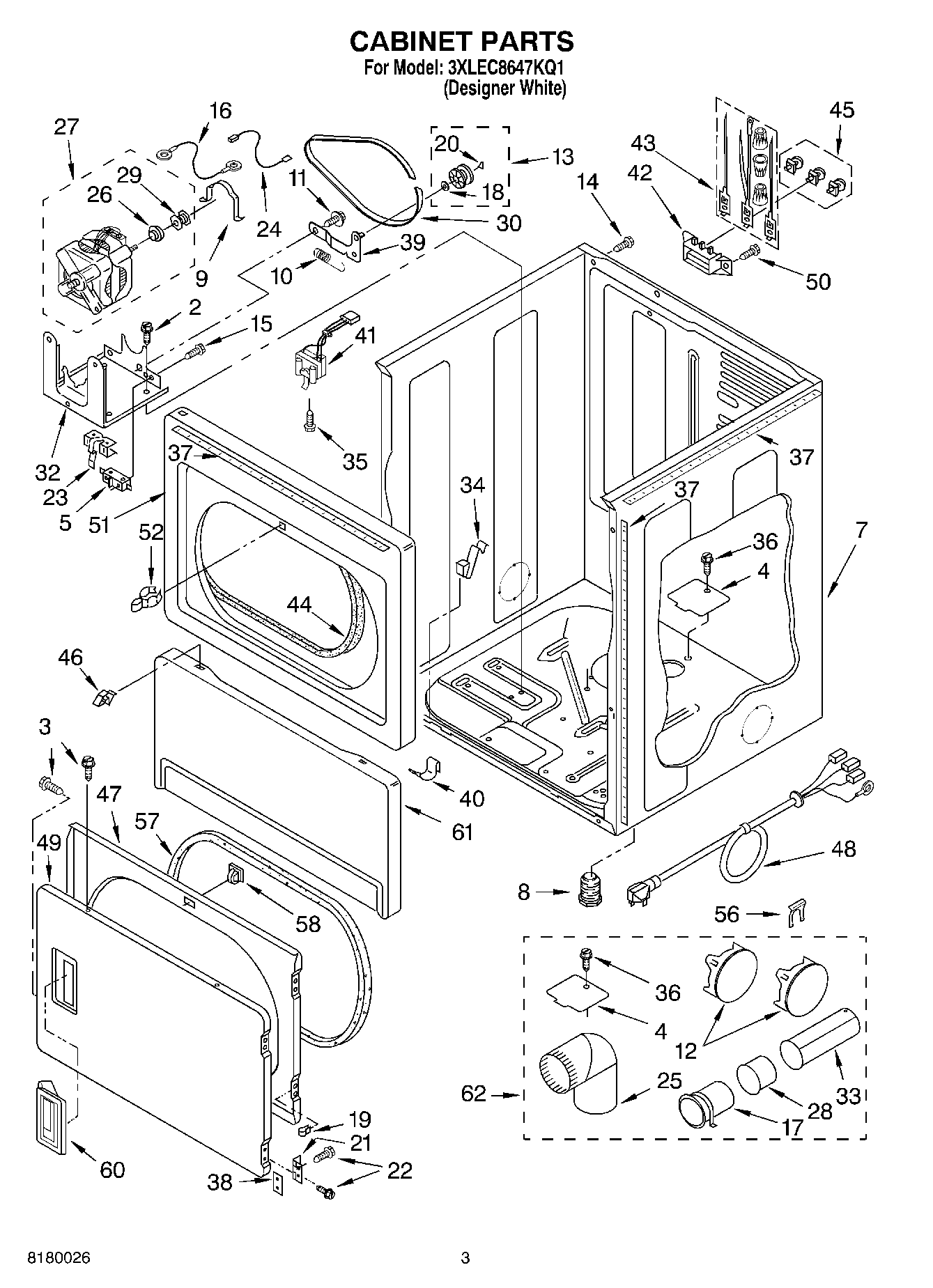 02 - CABINET PARTS - OPTIONAL PARTS (NOT INCLUDED)
