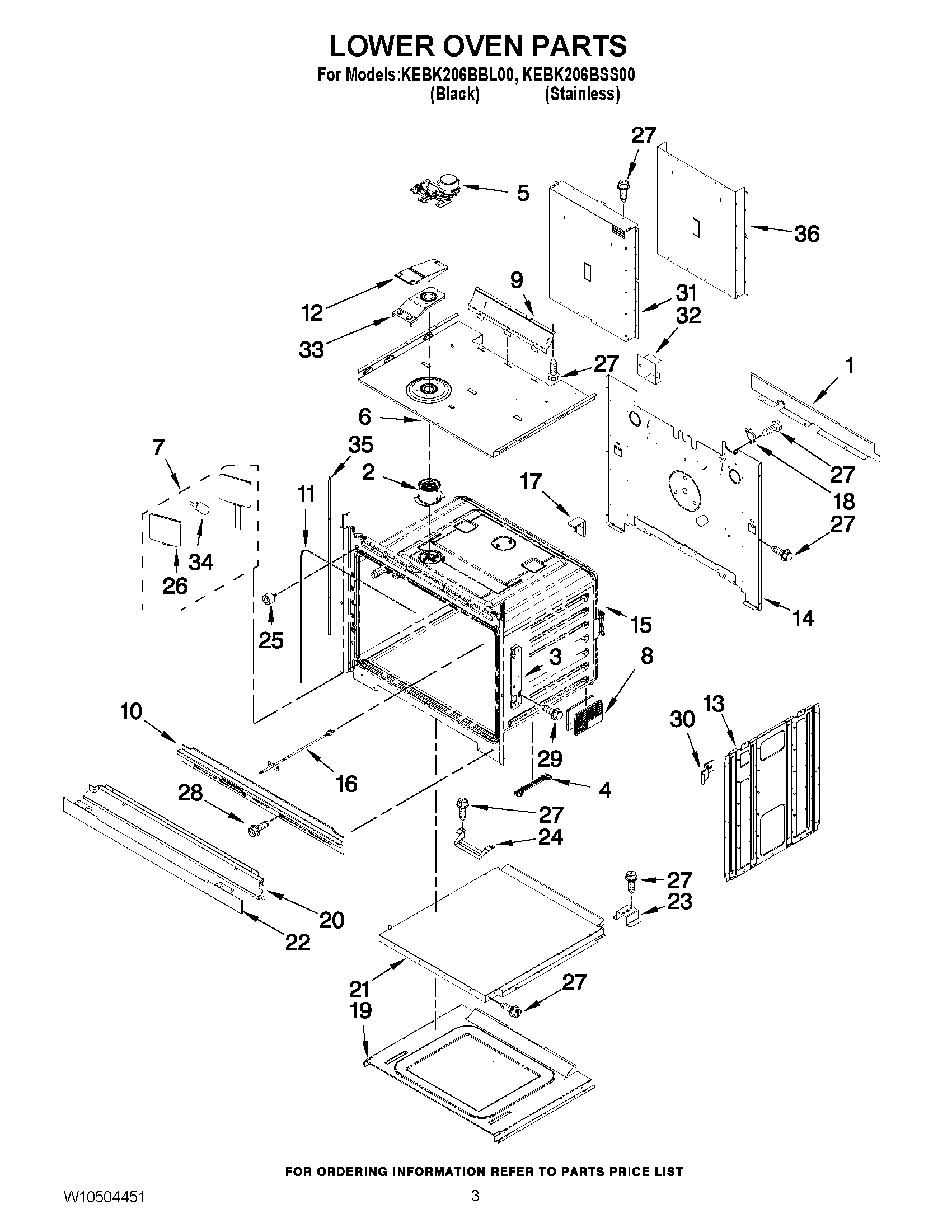 02 - LOWER OVEN PARTS