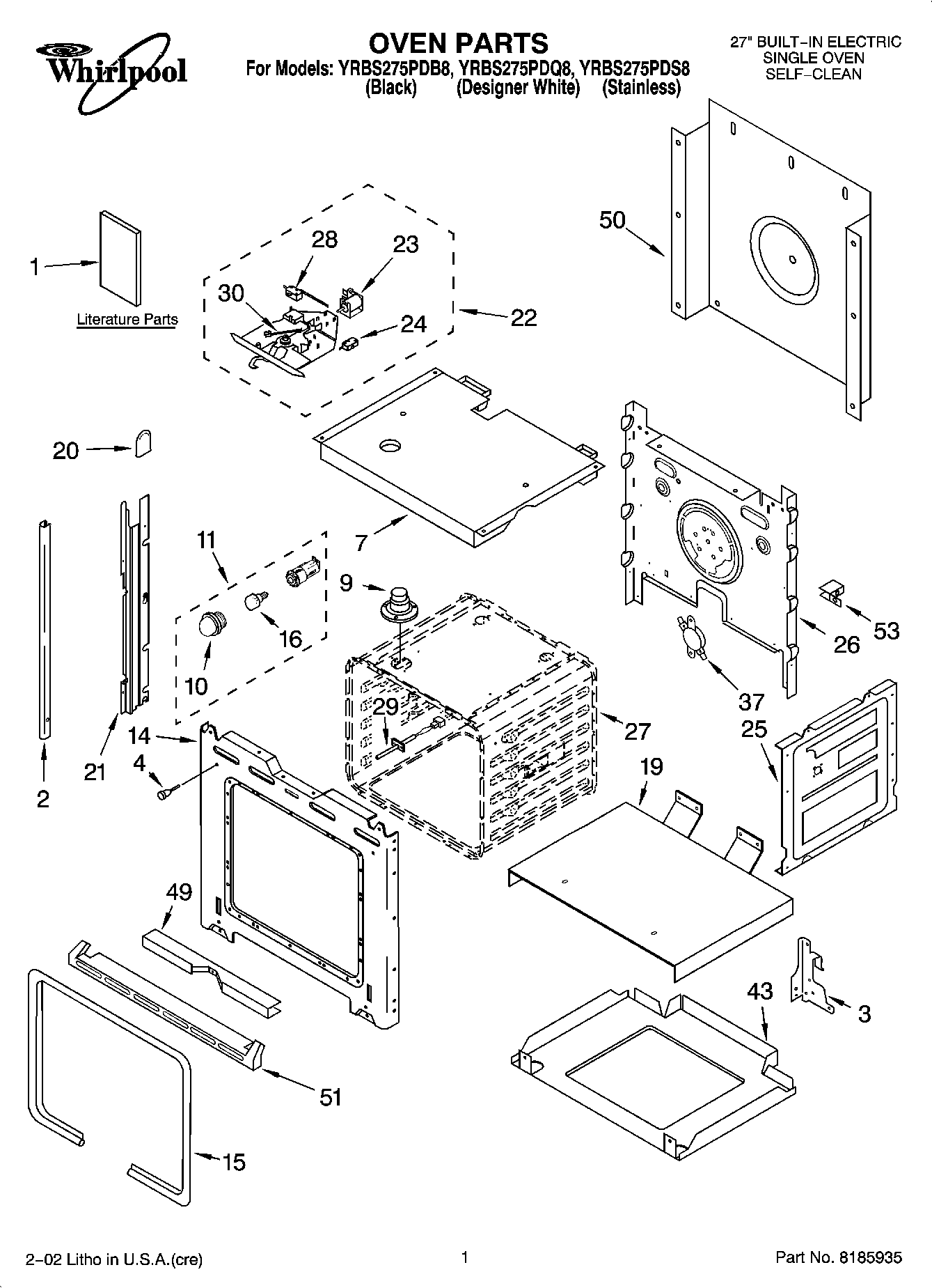 01 - OVEN PARTS
