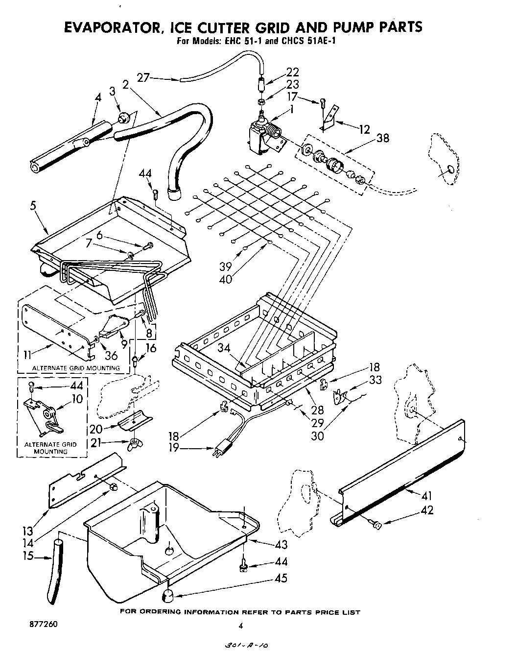 03 - EVAPORATOR, ICE CUTTER GRID AND PUMP