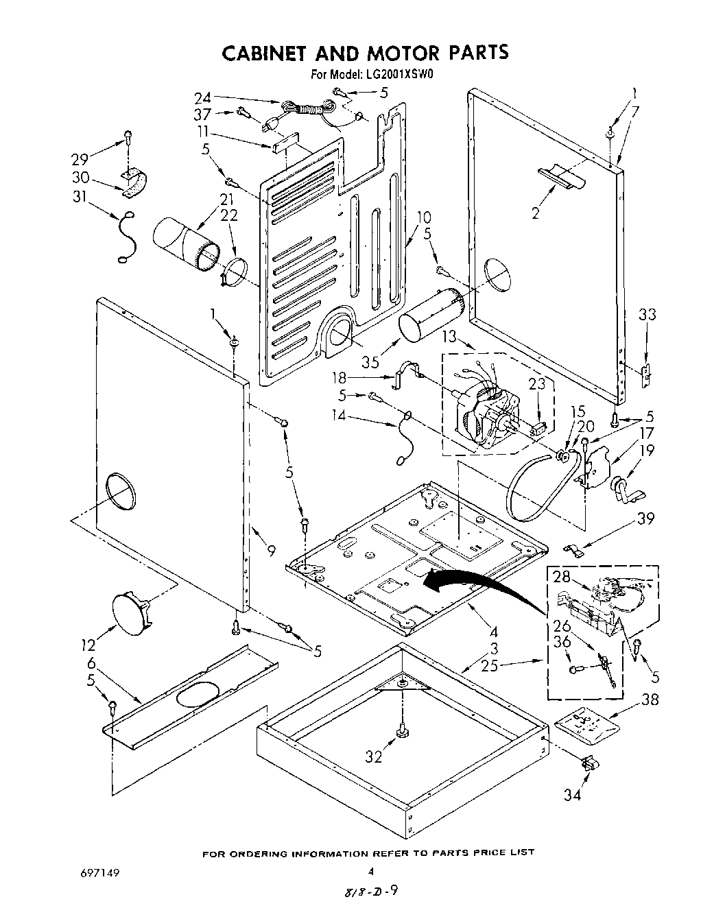 03 - CABINET AND MOTOR