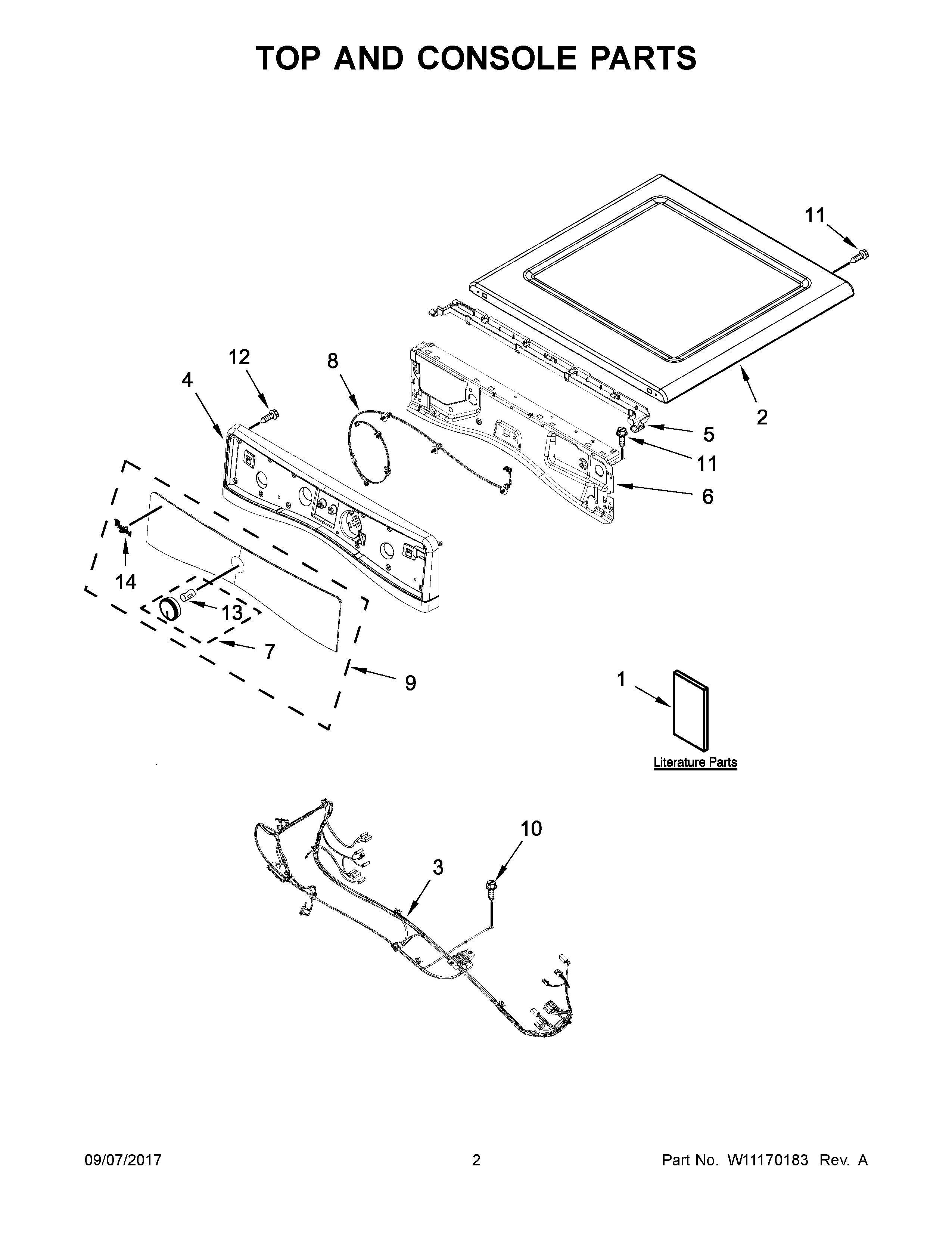 02 - TOP AND CABINET PARTS