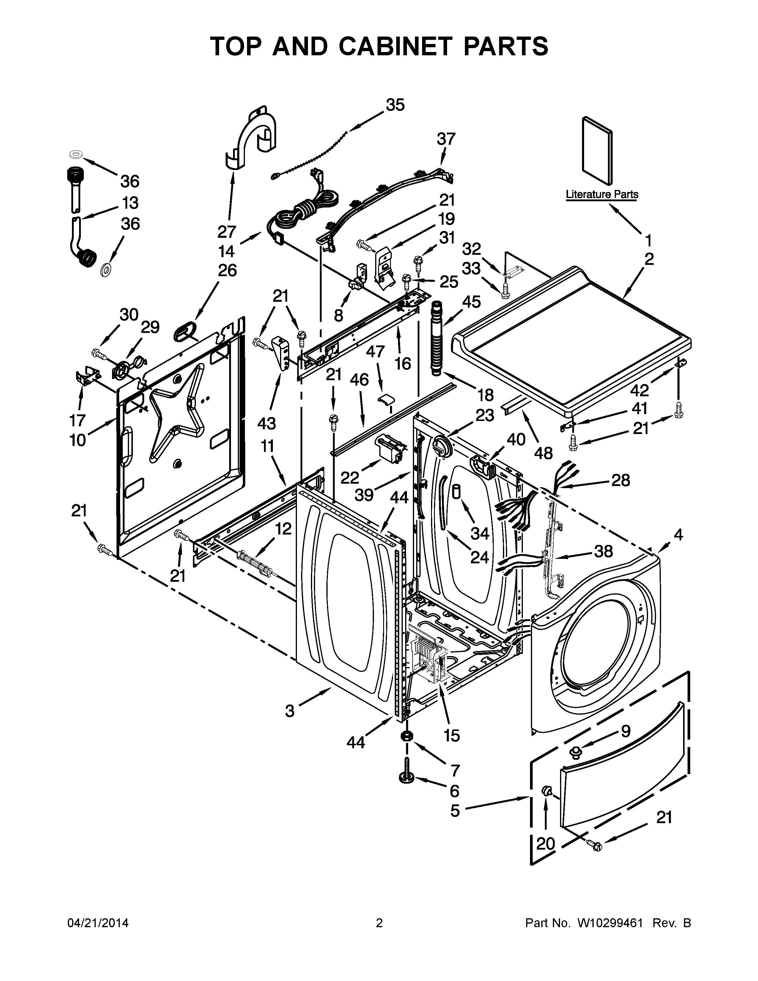 02 - TOP AND CABINET PARTS