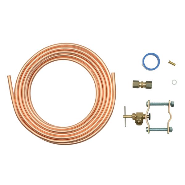 25' 1/4 Copper Water Supply Line Kit by Whirlpool