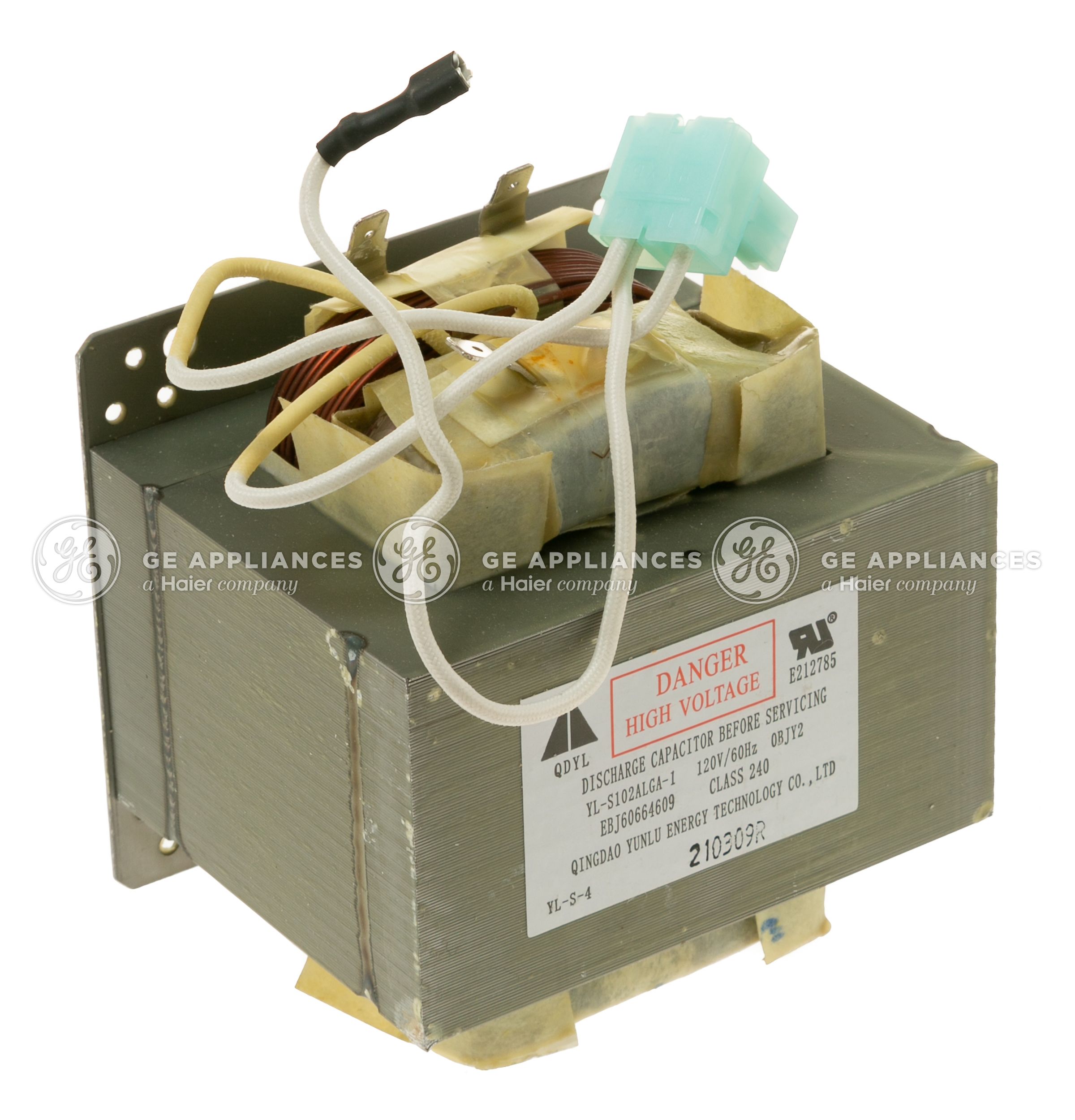 GE Microwave High Voltage Transformer w/ Fuse Part # WB26X35514