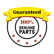 100% Guaranteed genuine parts logo
