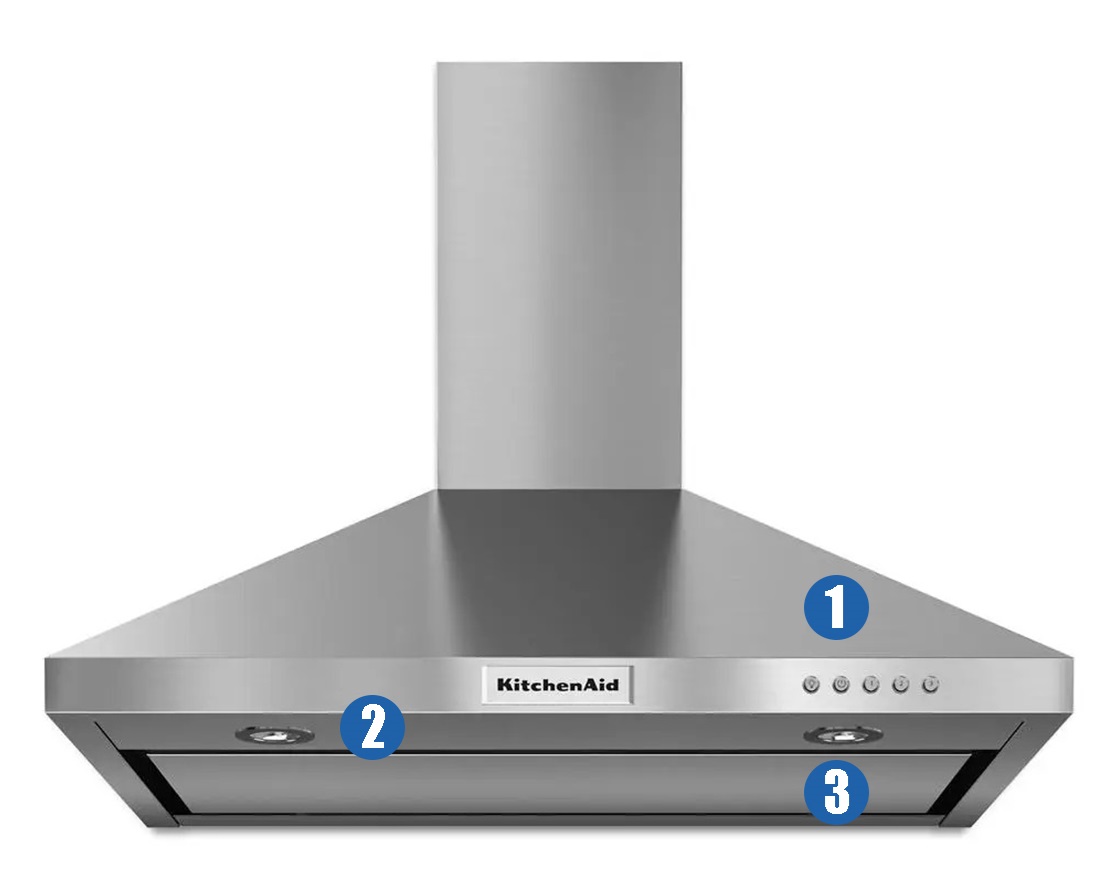 Locating the Model Number on a Range Hood
