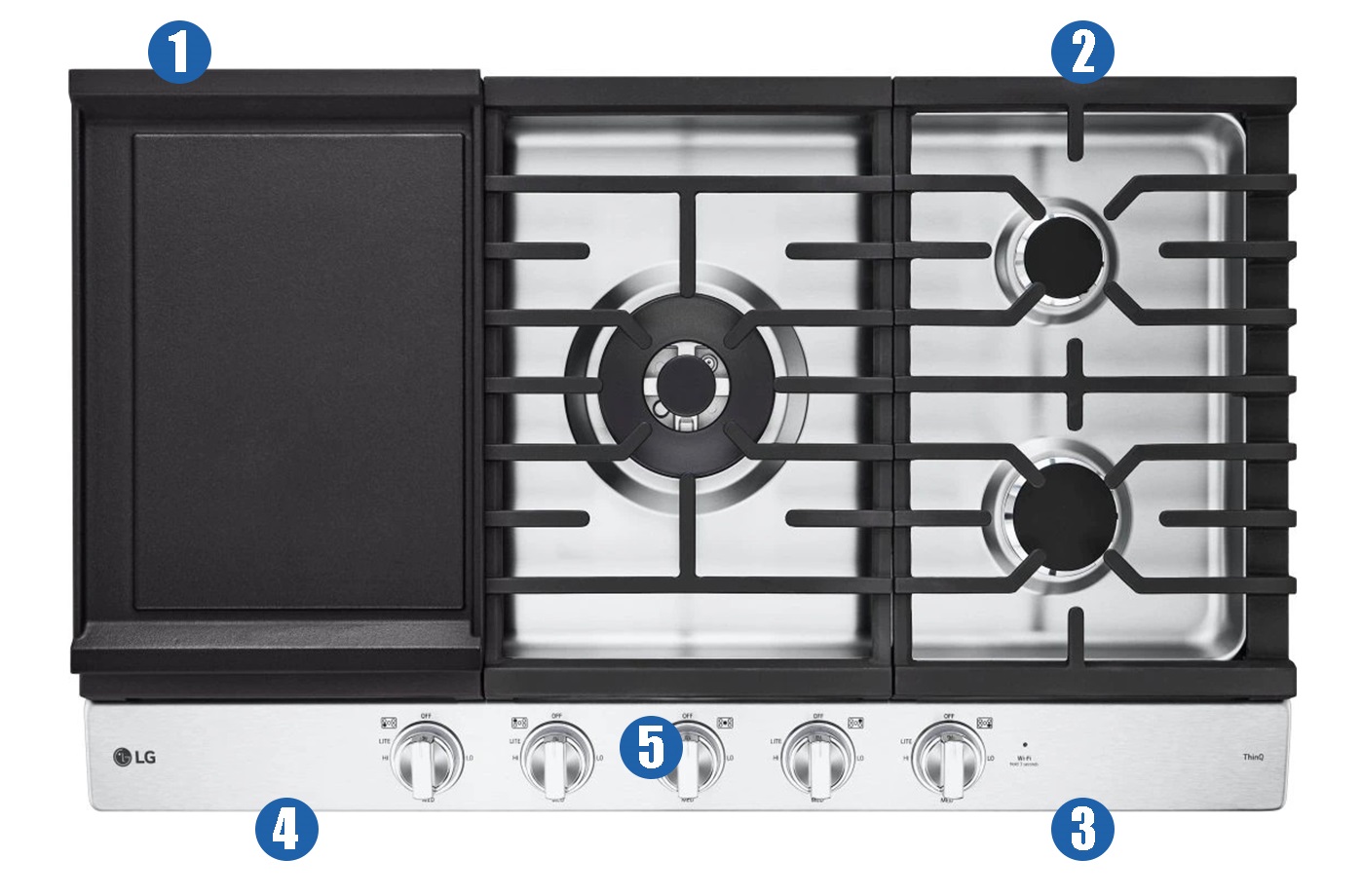 Locating the Model Number on a Cooktop